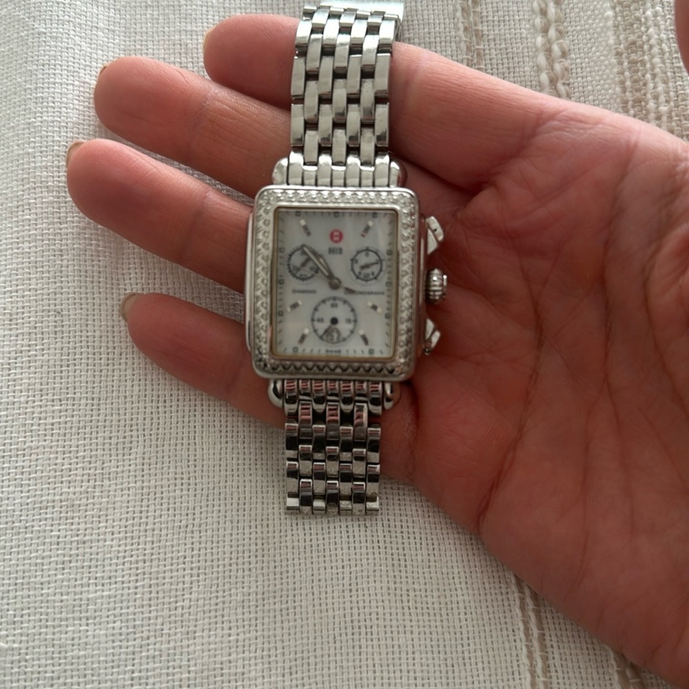 Used MICHELE watch with diamonds